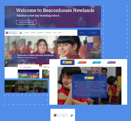 Innovative website design for Beaconhouse Newlands.